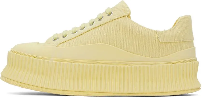 Jil Sander Yellow Platform Sneakers