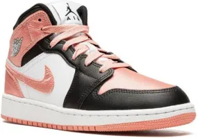 Jordan Kids Jordan 1 Mid Light Madder Root sneakers White