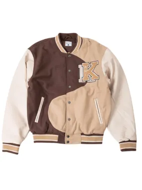 Karl Kani Jacket Retro Patch Wavy Block College Brown