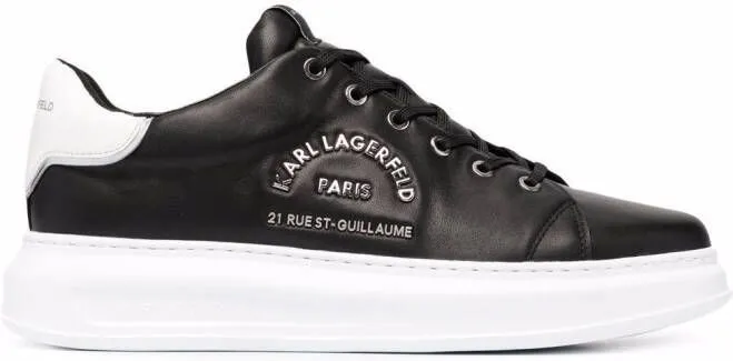 Karl Lagerfeld Rue St Guillaume low-top lace-up sneakers Black