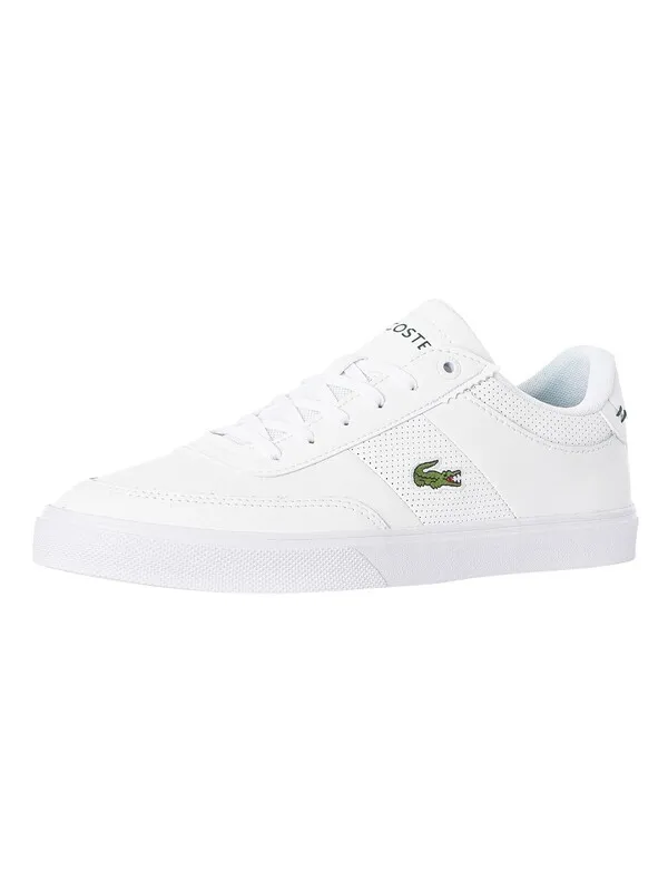 Lacoste Court-Master Pro 1233 SMA Leather Trainers - White