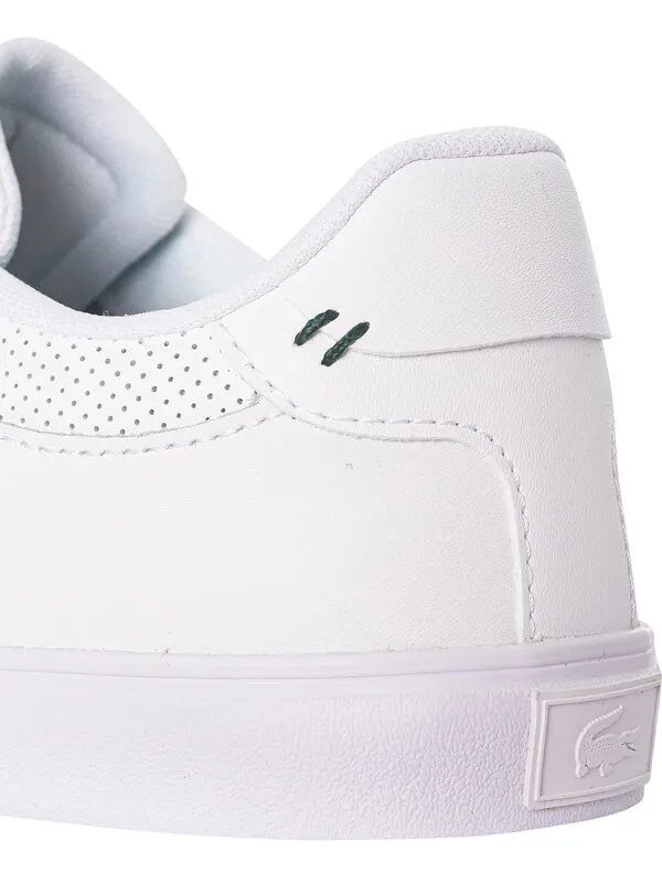 Lacoste Court-Master Pro 1233 SMA Leather Trainers - White