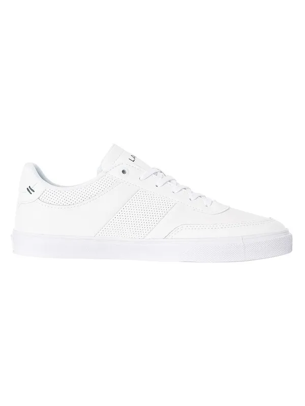 Lacoste Court-Master Pro 1233 SMA Leather Trainers - White