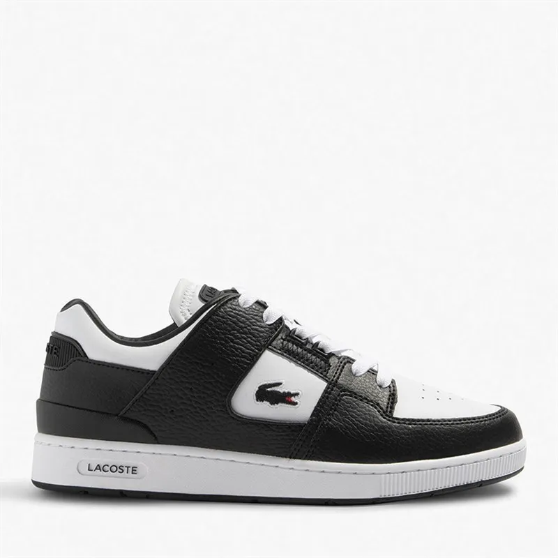 Lacoste Mens Court Cage Trainers White/Black