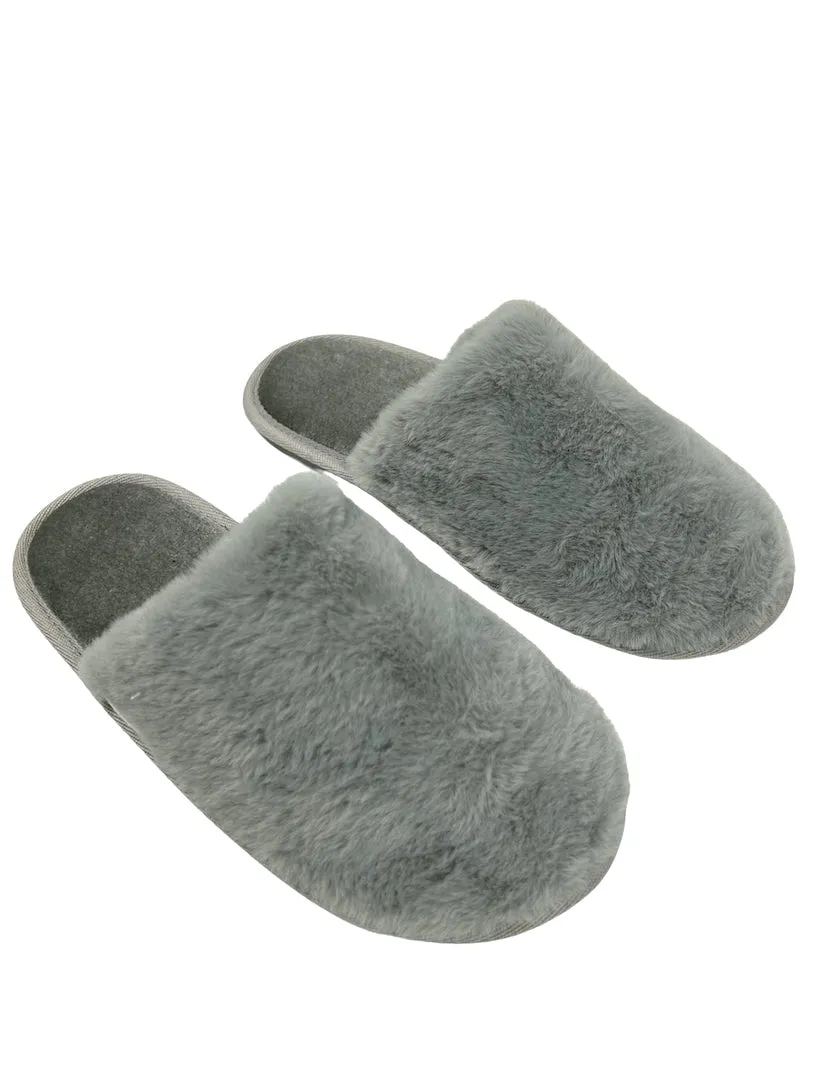 Leura Slipper Grey - FINAL SALE