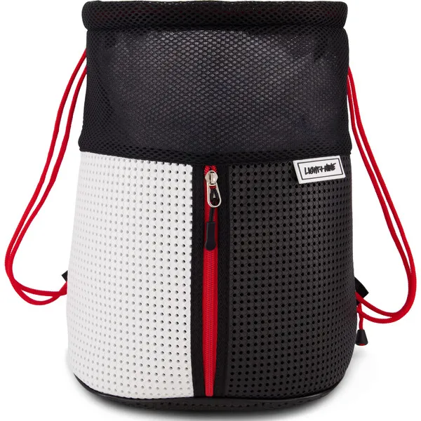 Light + Nine Sophy Zippered Sling Backpack, Red Classic