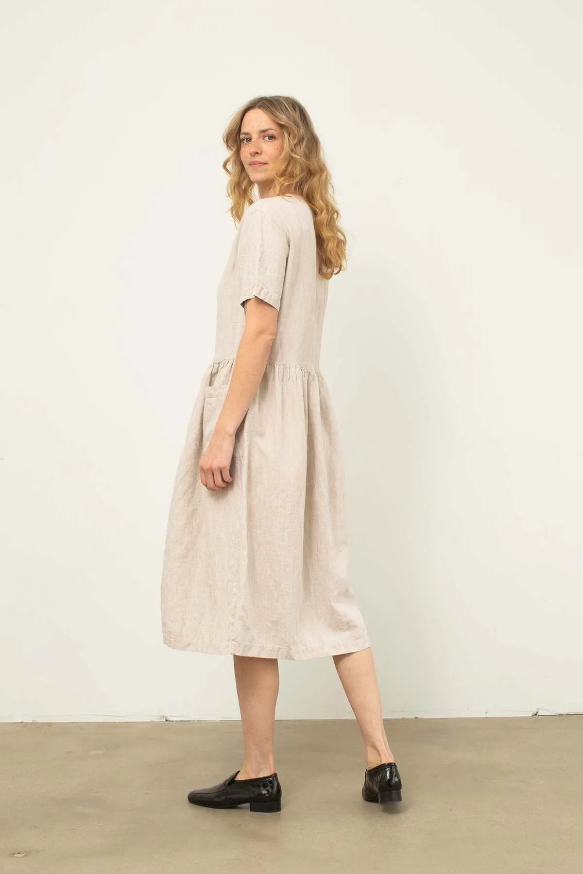 Linen Dress - Cream