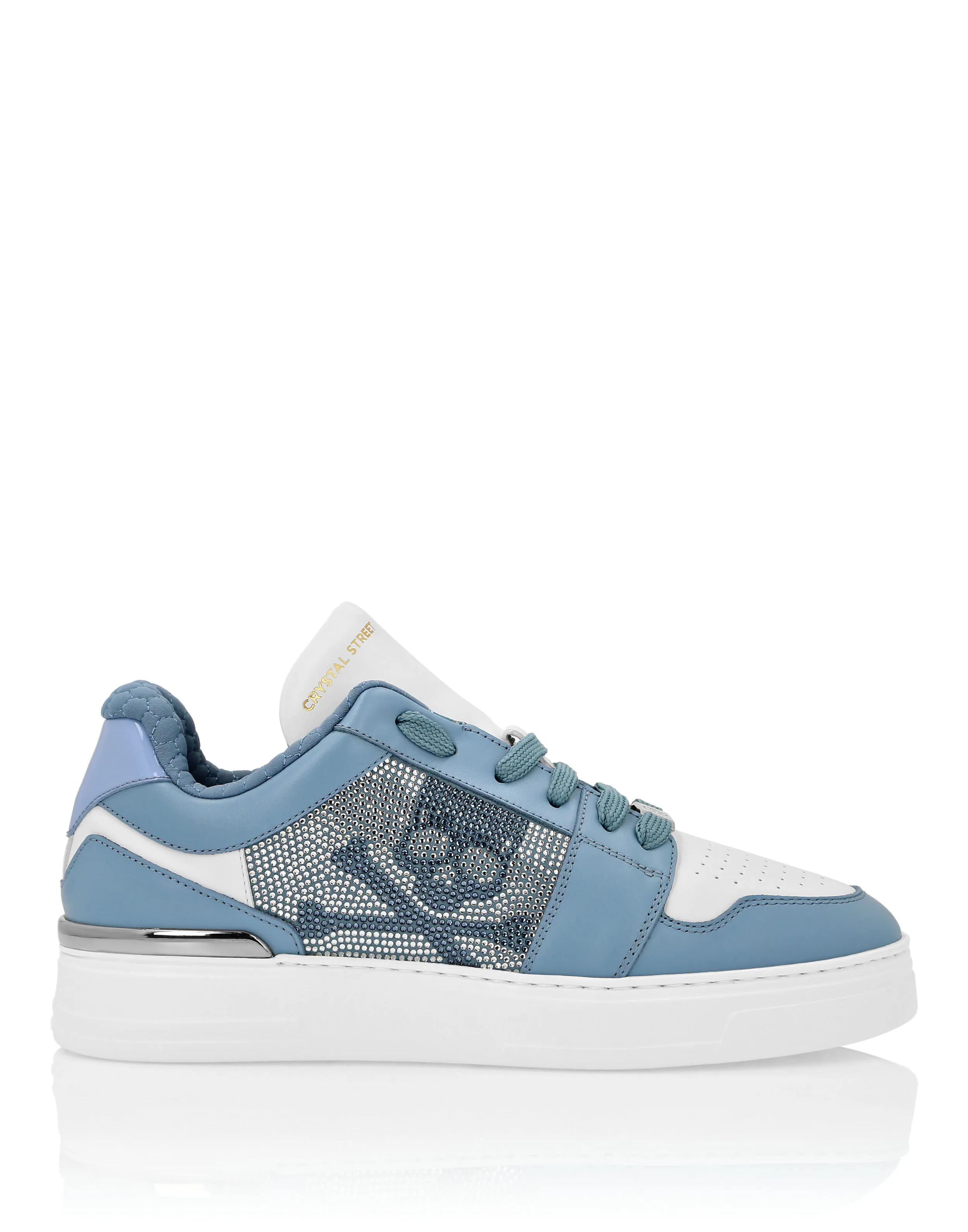 Lo-Top Crystal Leather Sneakers Skull&Bones