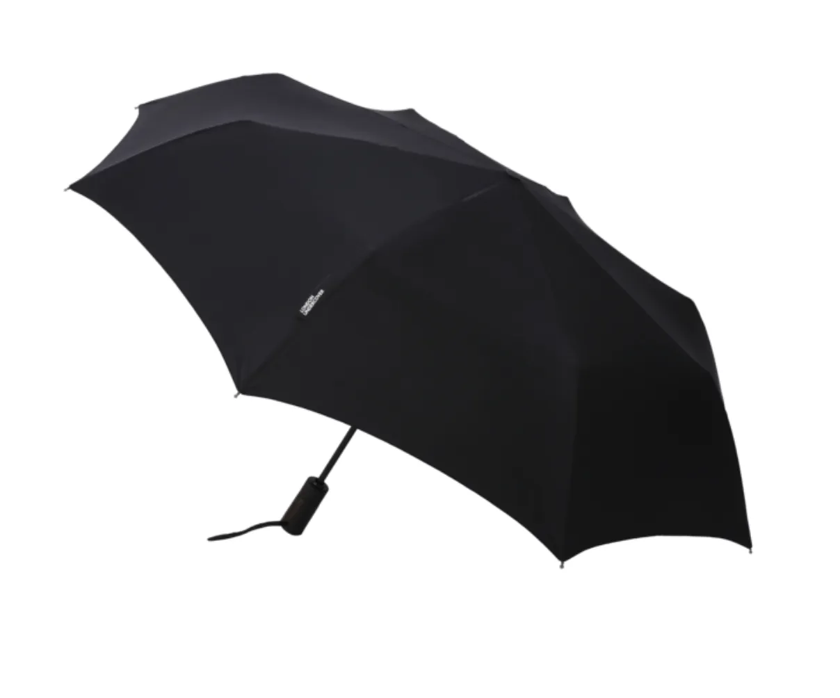 London Undercover Auto Push Button Compact Umbrella: Black