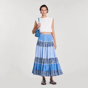 Long patchwork skirt