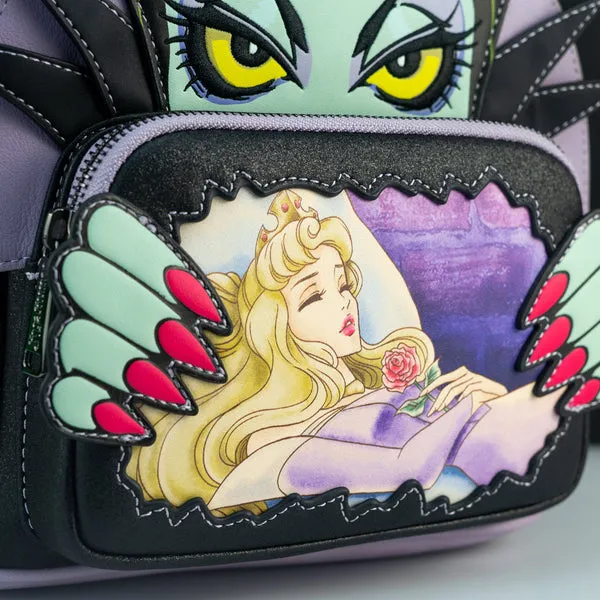 Loungefly x Disney Villains Maleficent Scene Mini Backpack