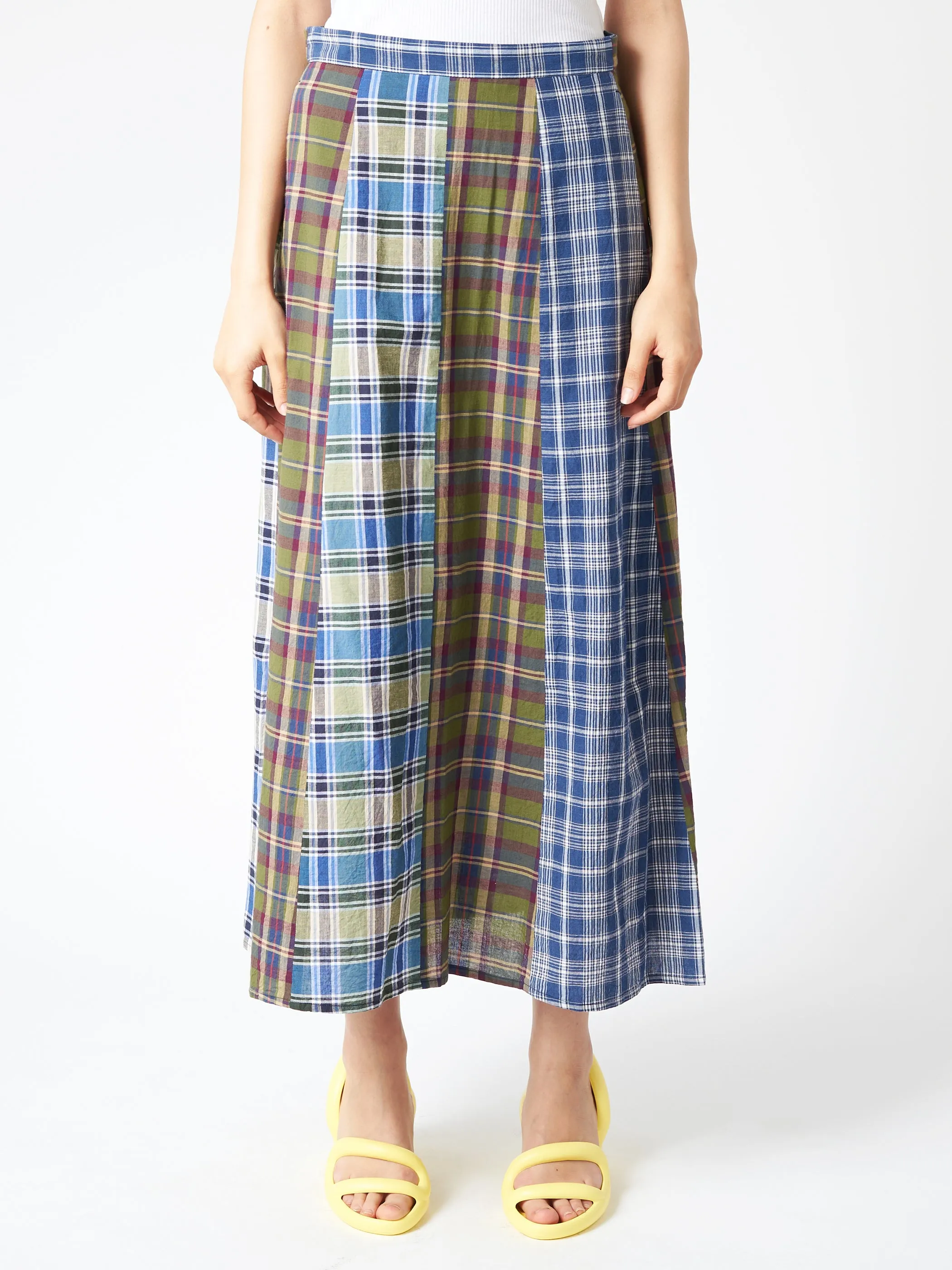 Madras Crazy Check Skirt