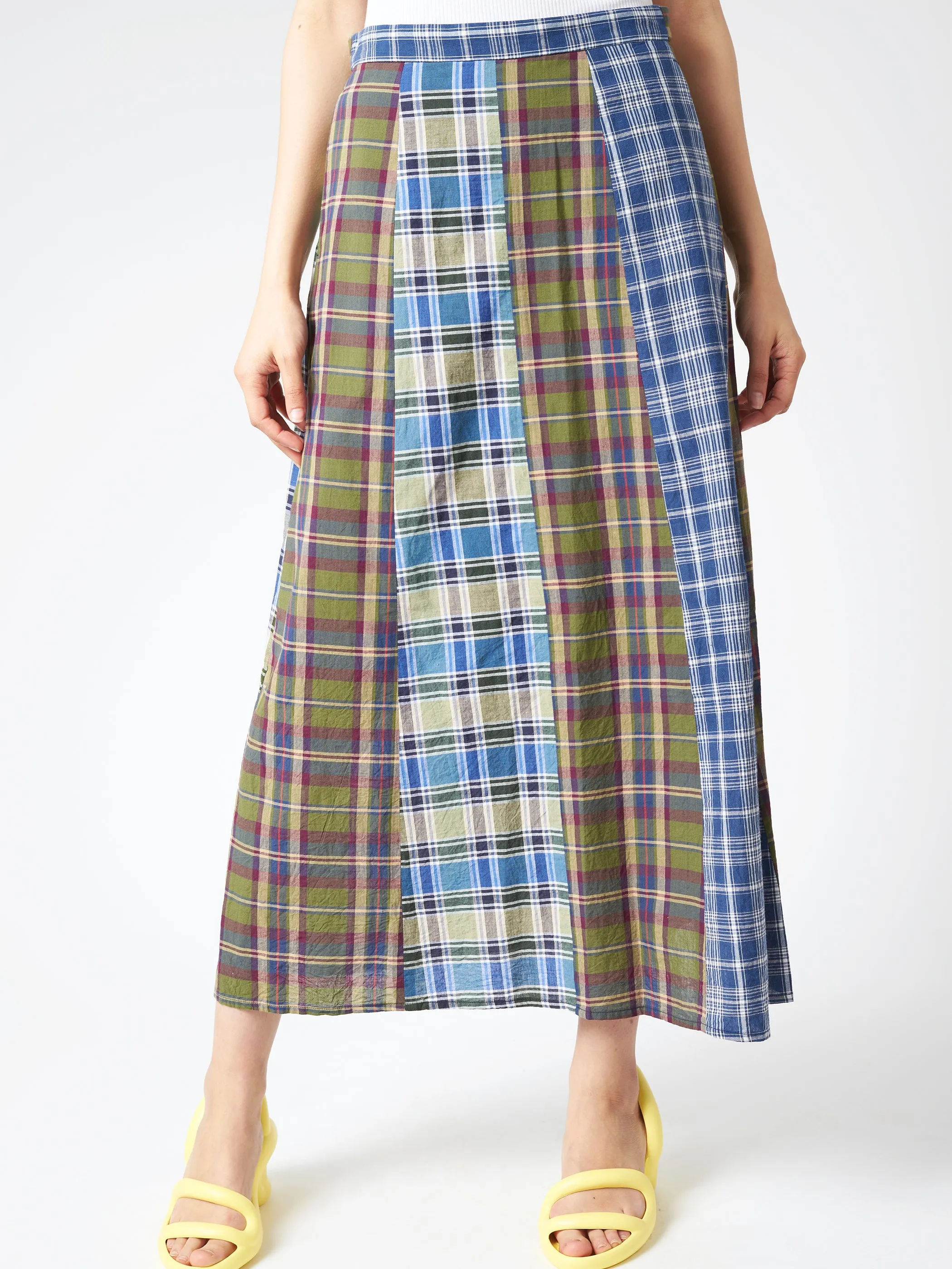 Madras Crazy Check Skirt