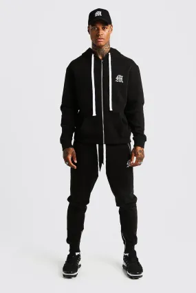 MAN Aesthetic Skinny Joggers With Zips