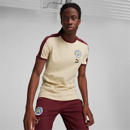 Manchester City F.C. ftblHeritage T7 Men's Tee | Granola-Aubergine | PUMA Shop All Puma | PUMA 