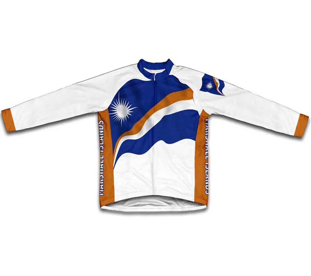 Marshall Islands Flag Winter Thermal Cycling Jersey