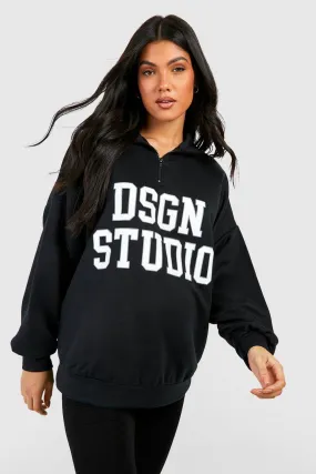 Maternity Dsgn Studio Half Zip Sweatshirt