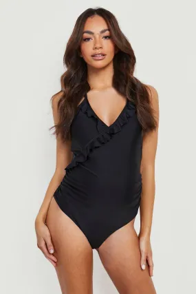 Maternity Frill Halter Swimsuit