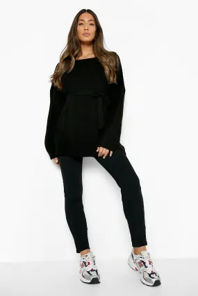 Maternity Rib Pintuck Detail Legging