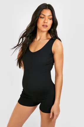 Maternity Scoop Rib Unitard