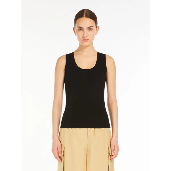 Max Mara Ceylon Vest Top Black