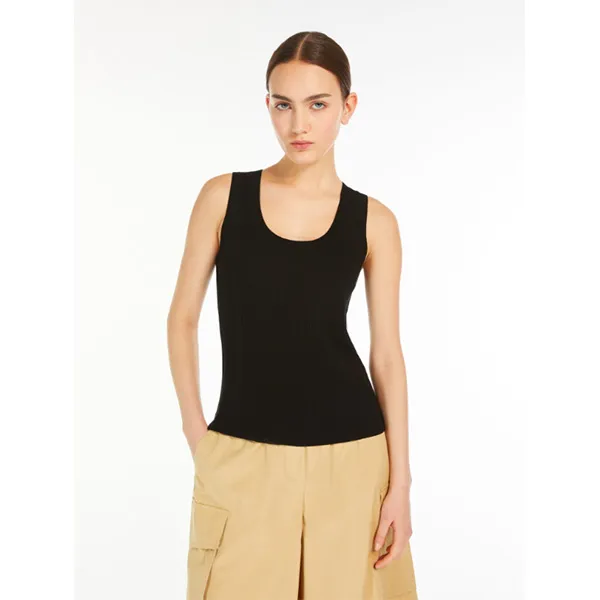 Max Mara Ceylon Vest Top Black