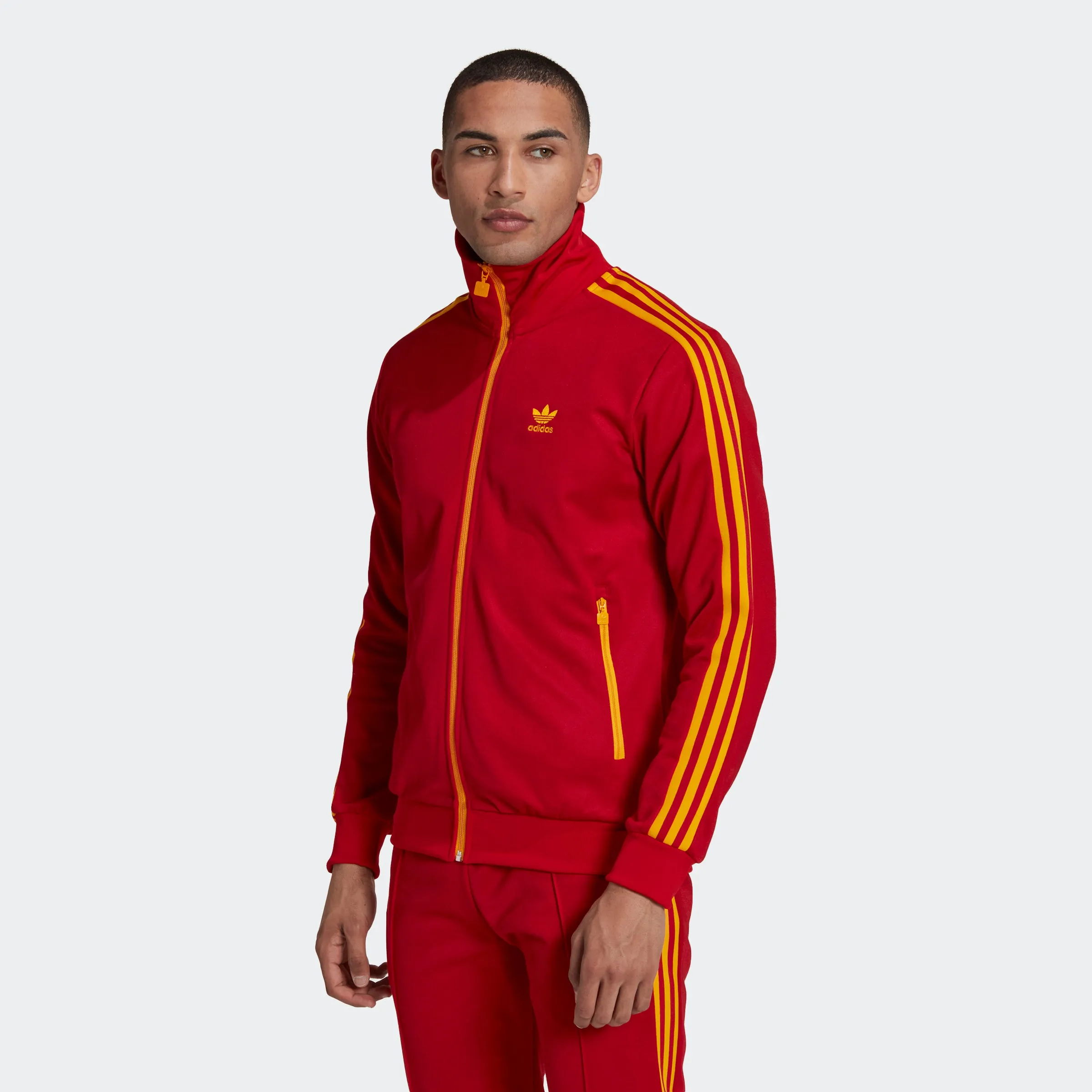 Men's adidas Originals Beckenbauer Track Jacket Red