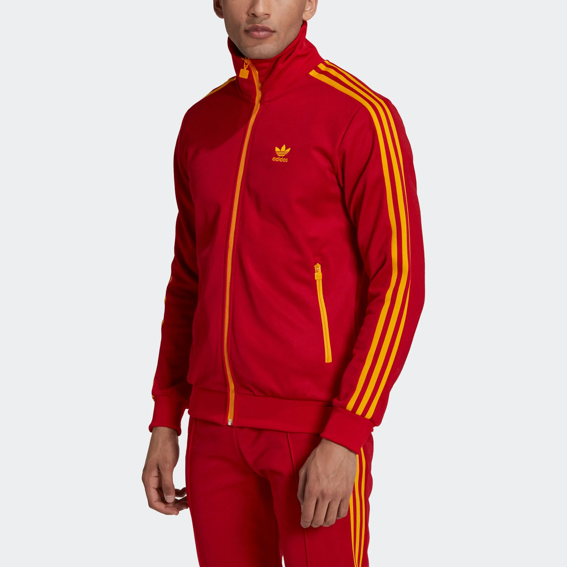 Men's adidas Originals Beckenbauer Track Jacket Red