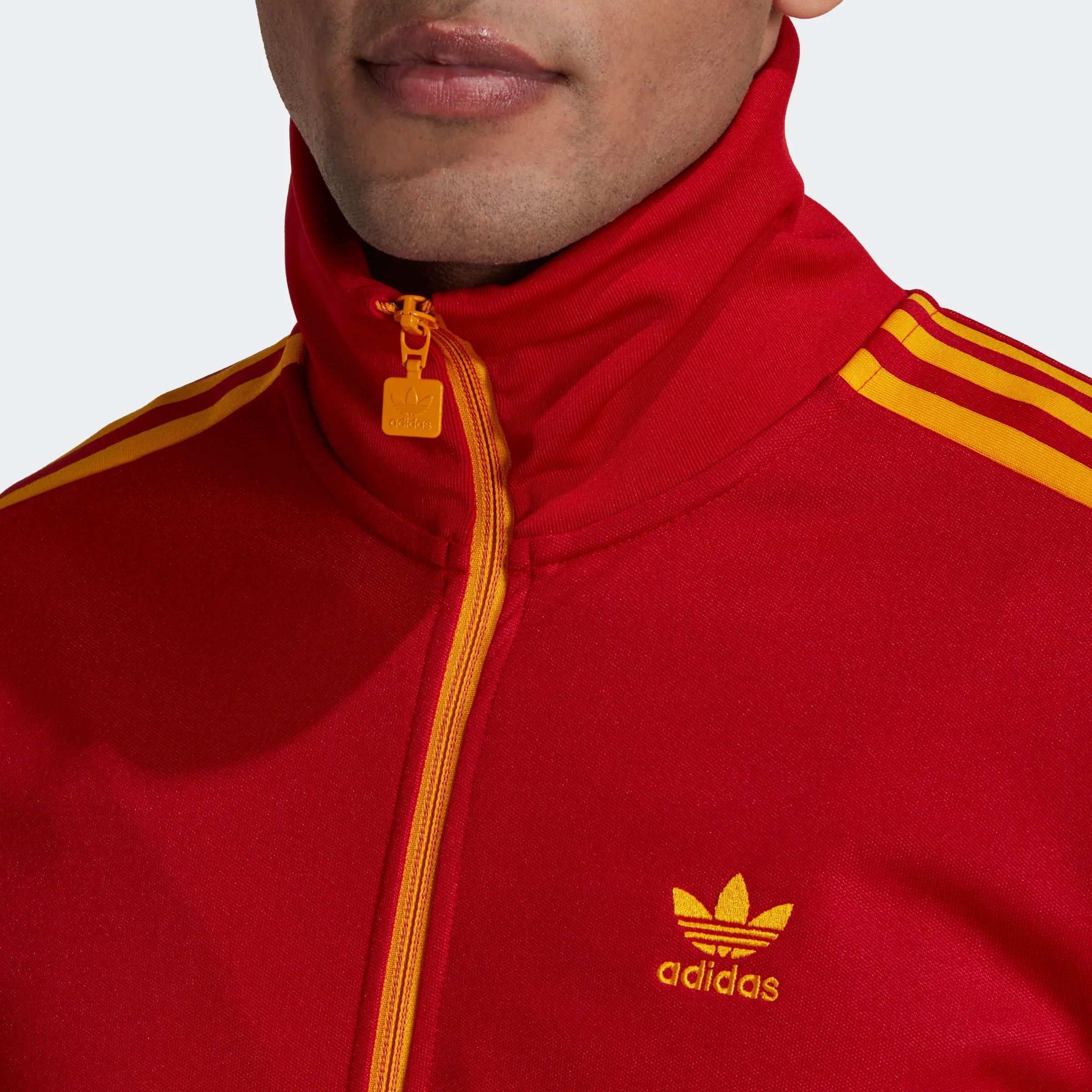 Men's adidas Originals Beckenbauer Track Jacket Red