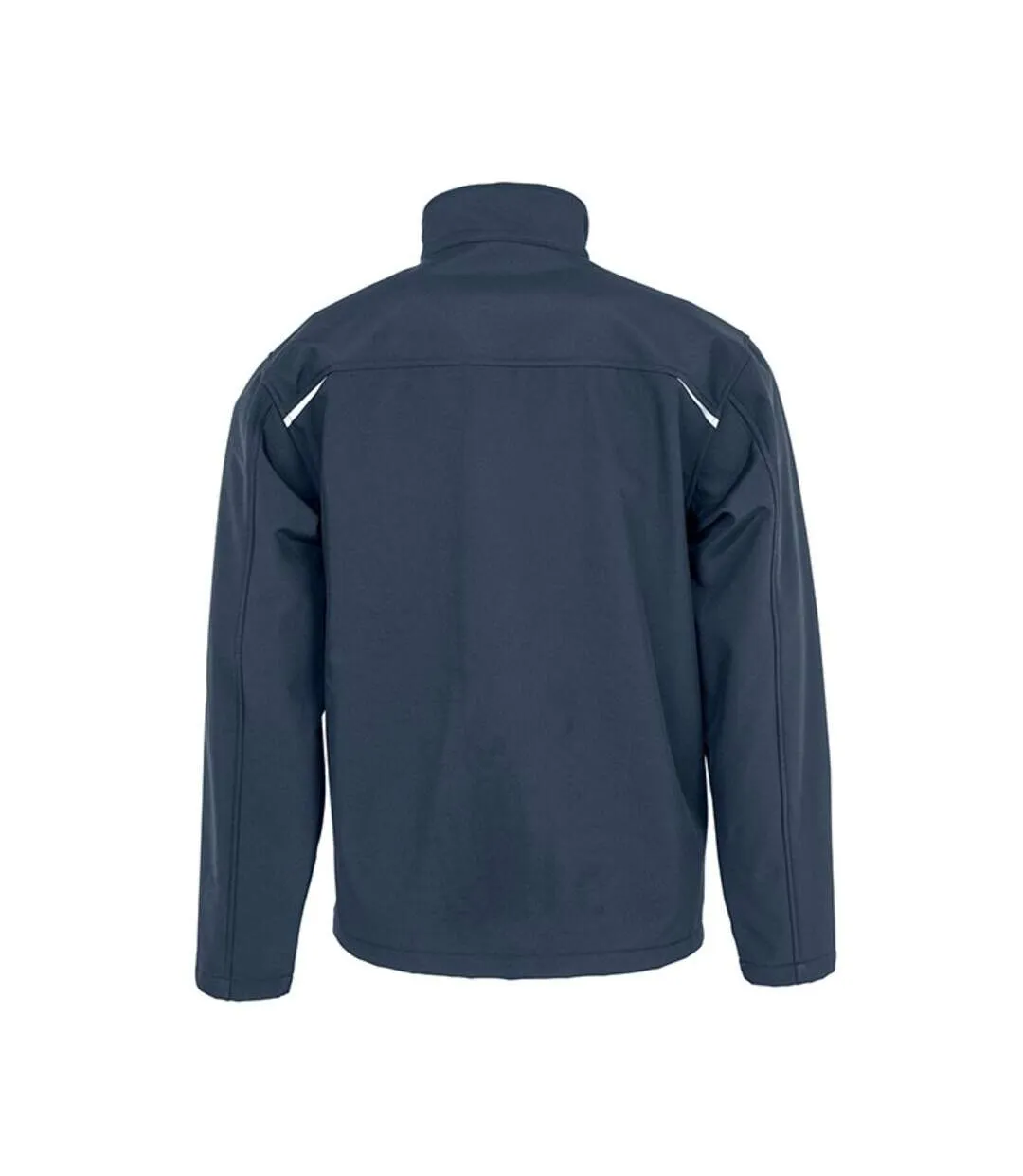 Mens printable 3 layer soft shell jacket navy Result Genuine Recycled