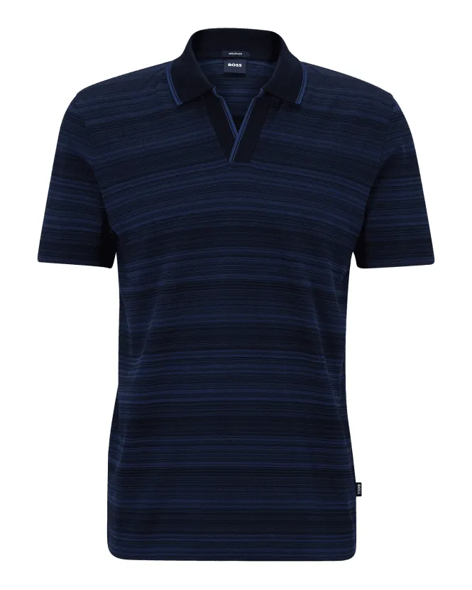 Mens Pye Polo Shirt Dark Navy