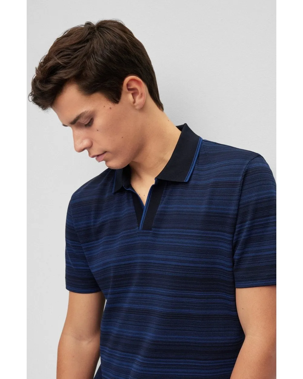 Mens Pye Polo Shirt Dark Navy