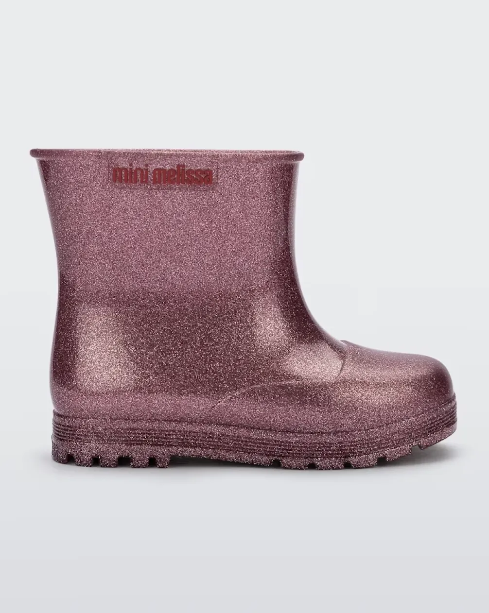 Mini Melissa Welly Rain Boot | Pink Glitter