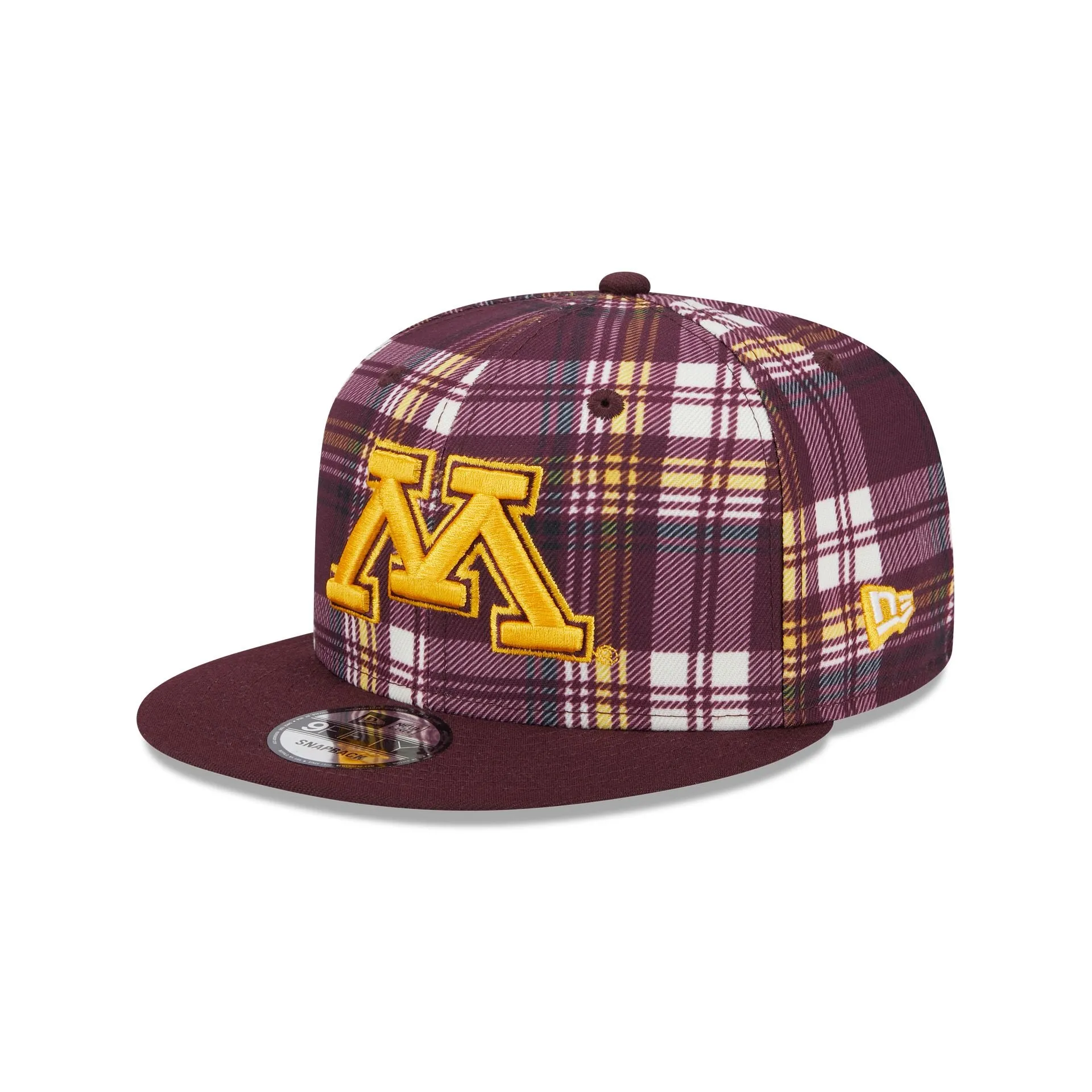 Minnesota Gophers Plaid 9FIFTY Snapback Hat