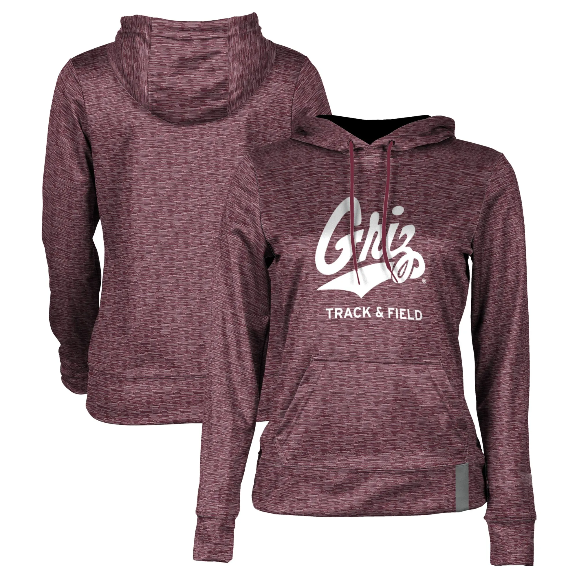 Montana Grizzlies Women's Maroon Track & Field Pullover Hoodie