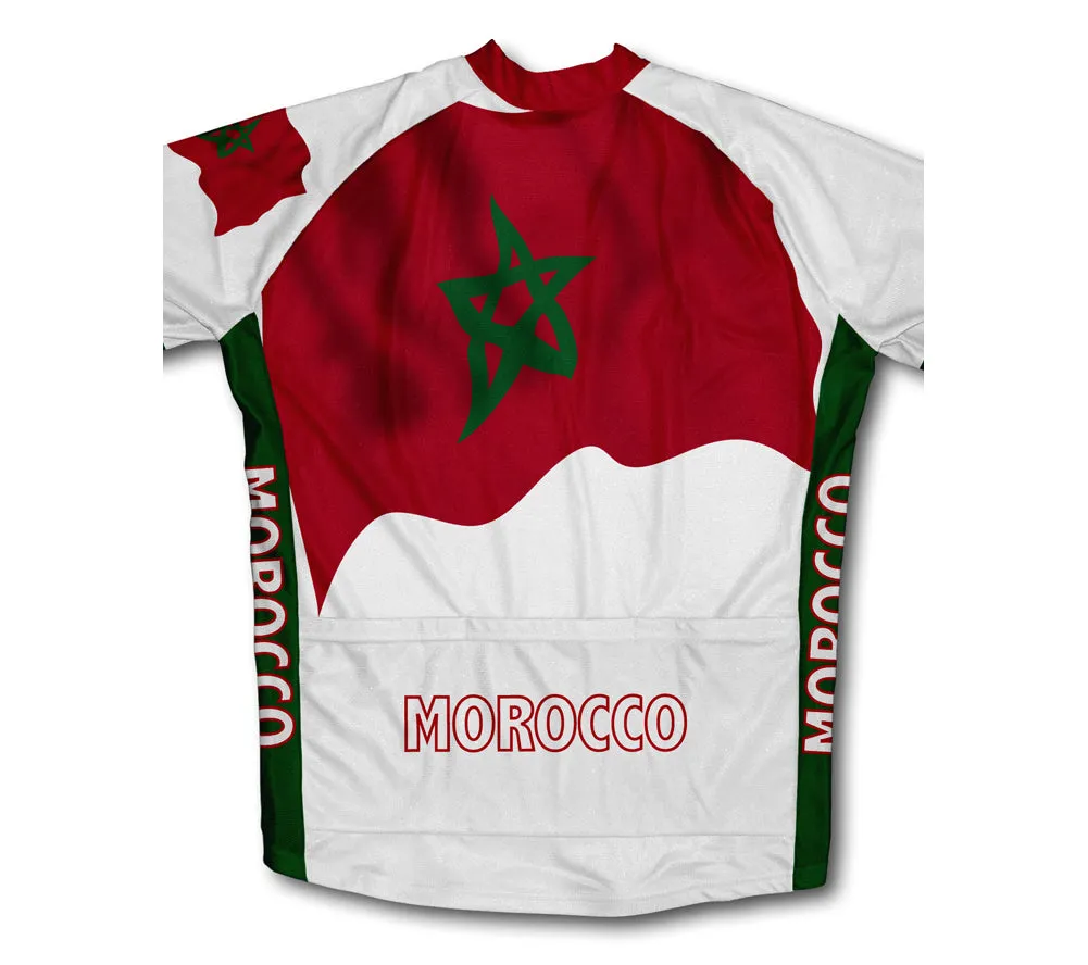 Morocco Flag Winter Thermal Cycling Jersey