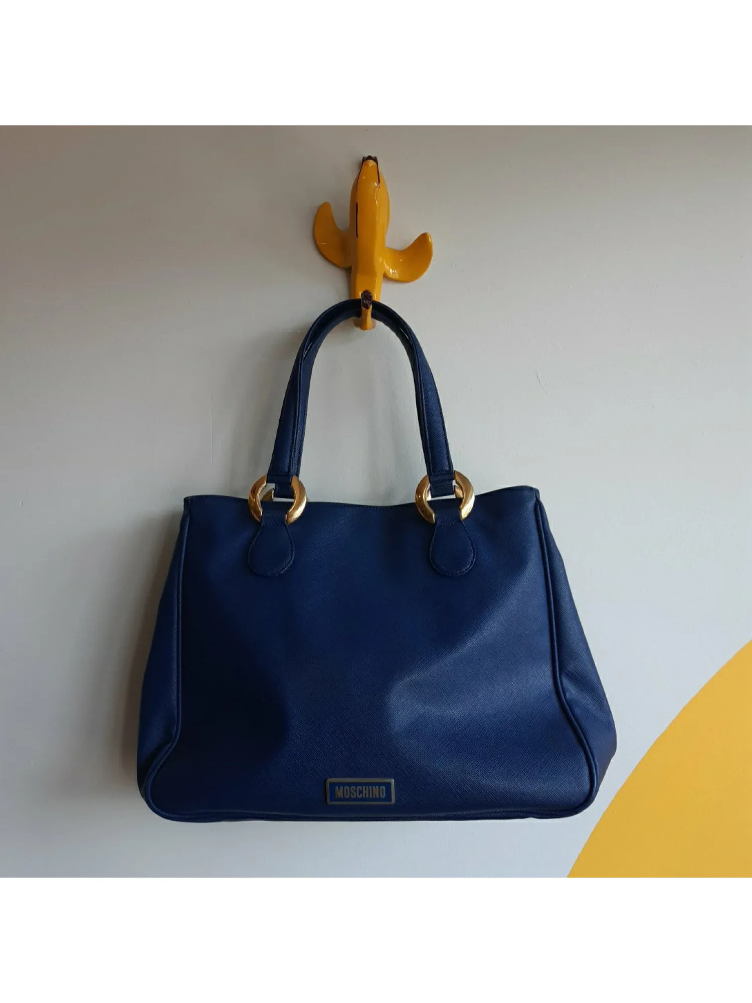 MOSCHINO, preloved, blue bag