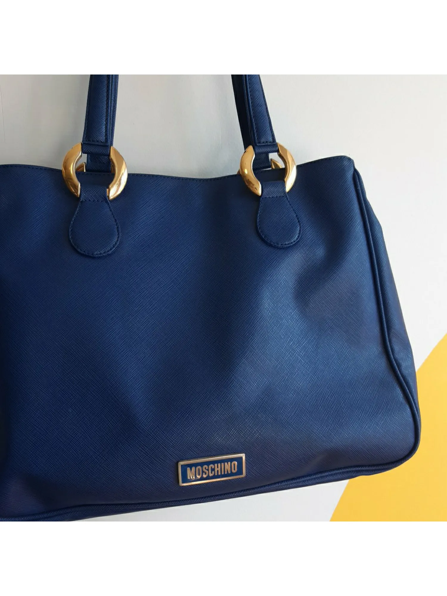 MOSCHINO, preloved, blue bag