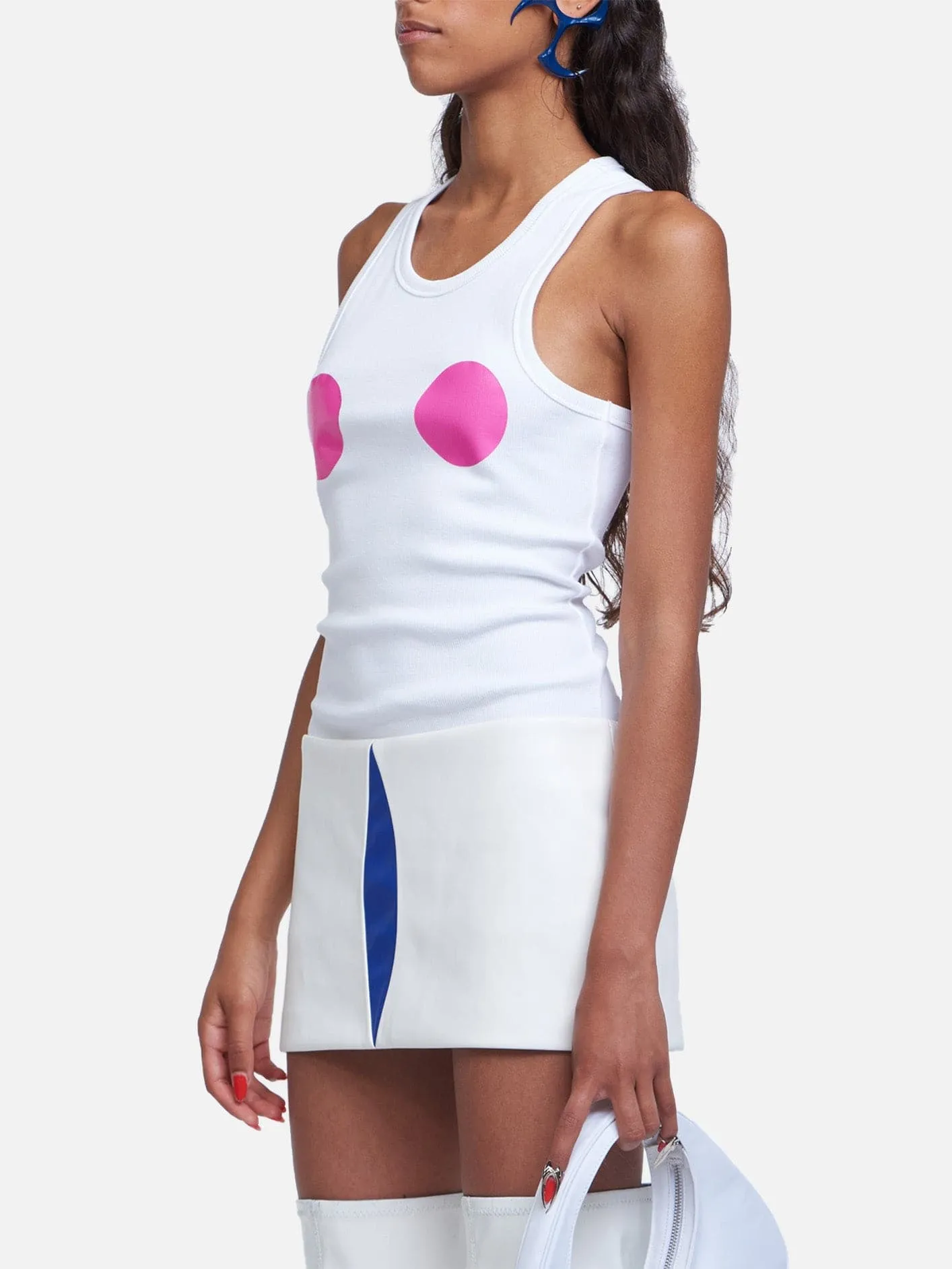 MOWALOLA Circles Tank Top - White