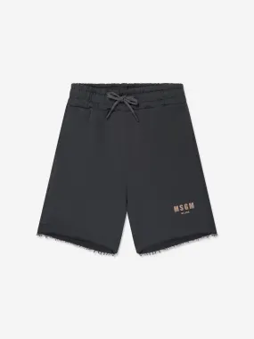 MSGM Boys Fleece Bermuda Shorts in Grey