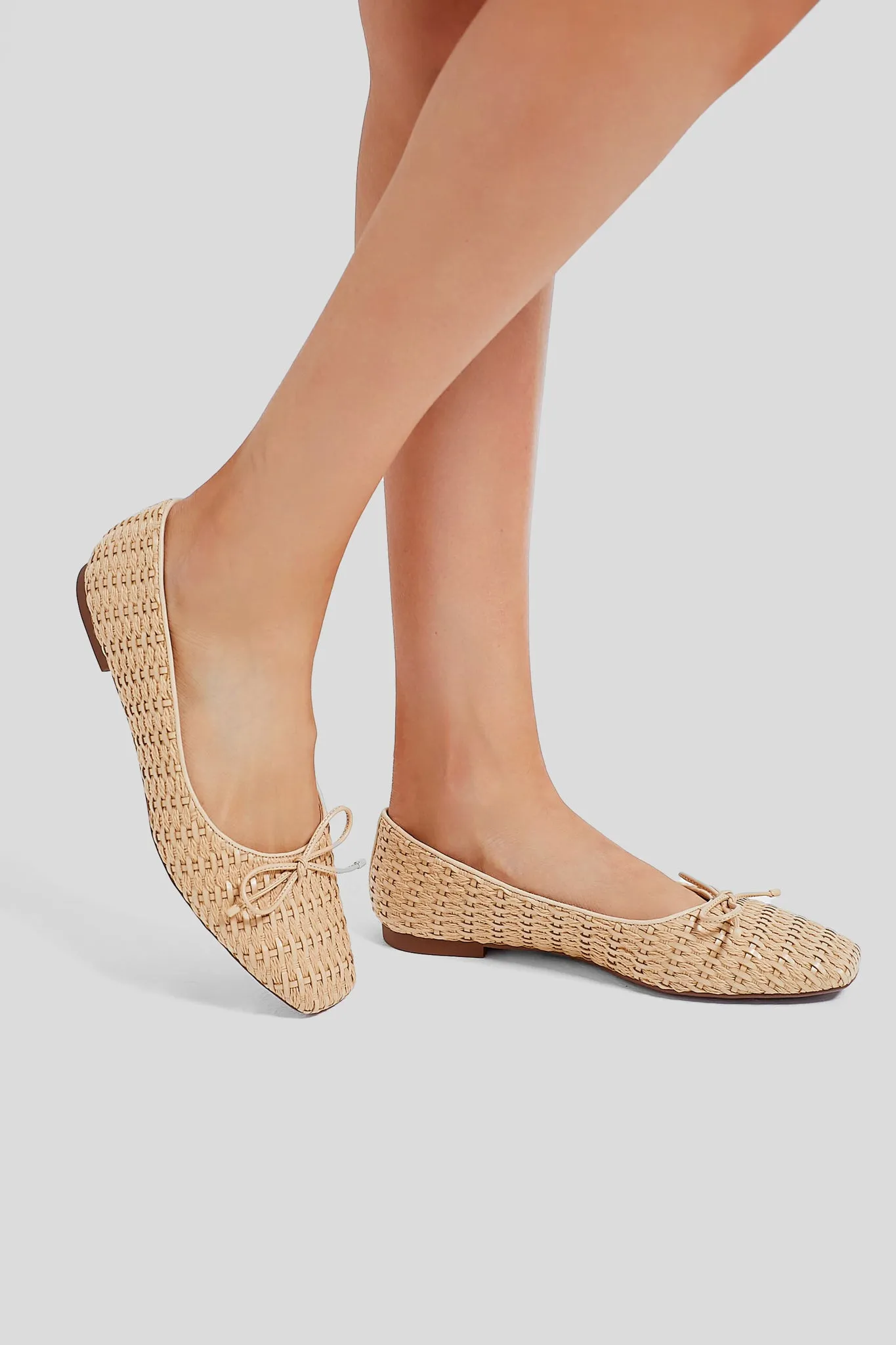 Natural Nibs Arissa Straw Flats