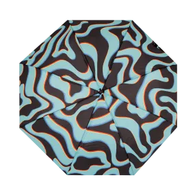 Neon Waves - Fold Umbrella