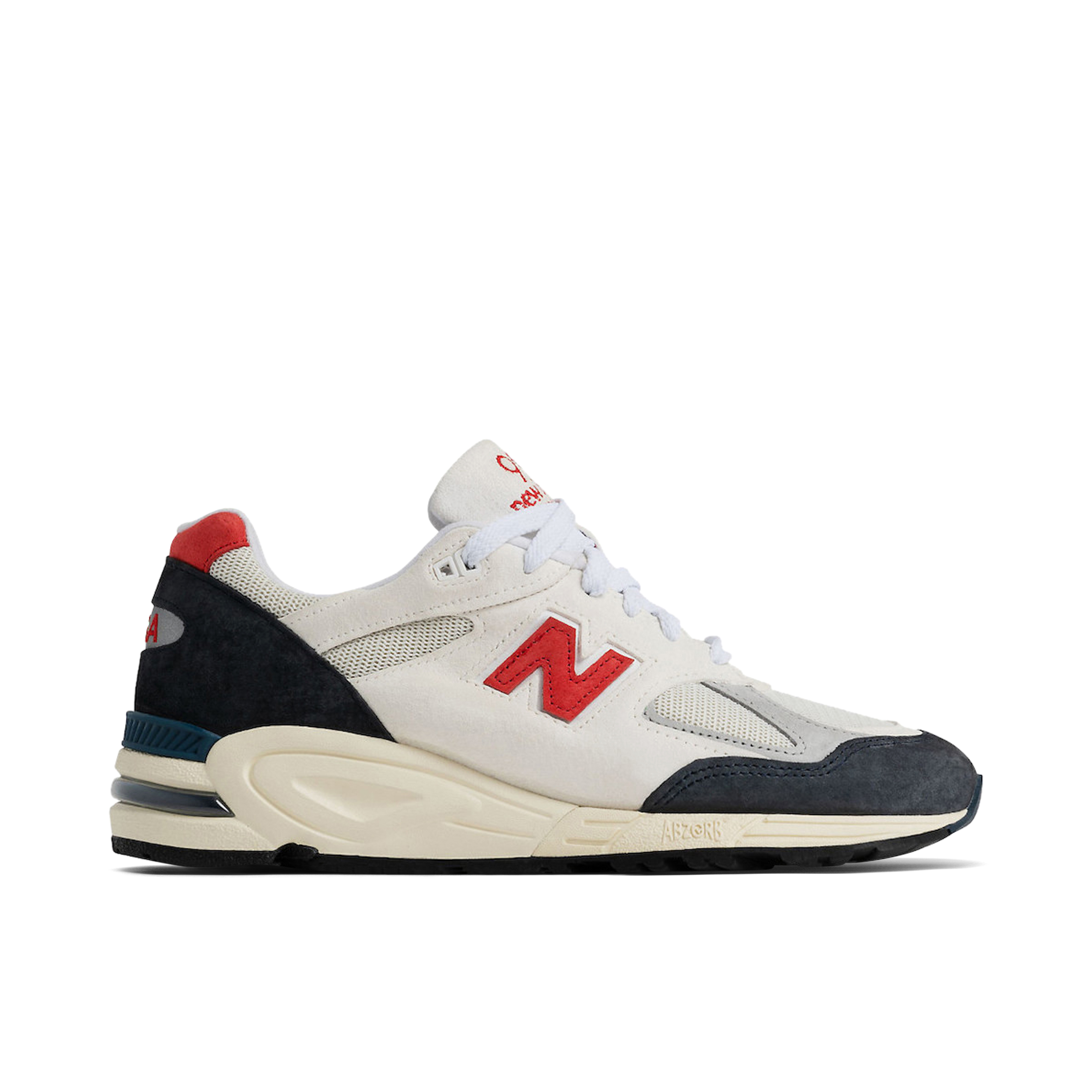 New Balance 990v2 Made in USA Red White | M990TA2 | Laced