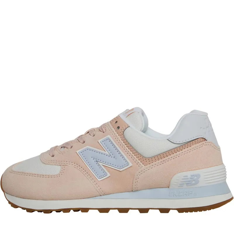 New Balance Womens 574 Trainers Roase Water/Sea Salt