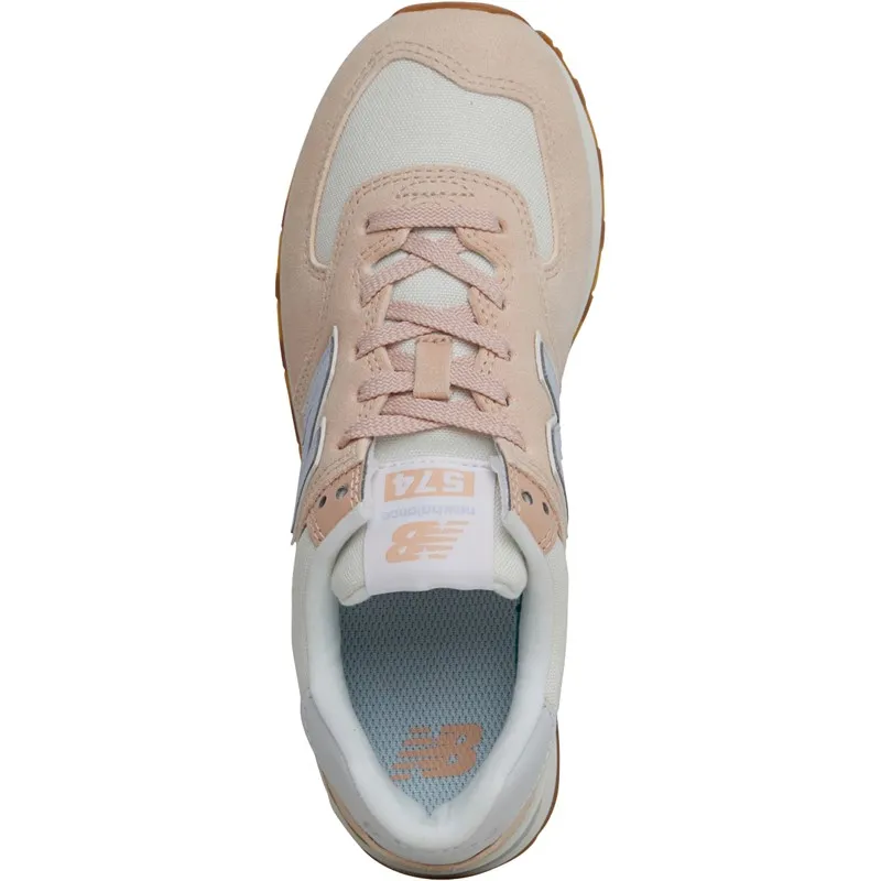 New Balance Womens 574 Trainers Roase Water/Sea Salt