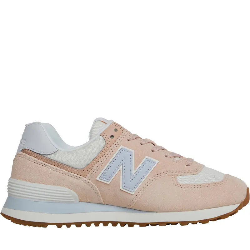 New Balance Womens 574 Trainers Roase Water/Sea Salt