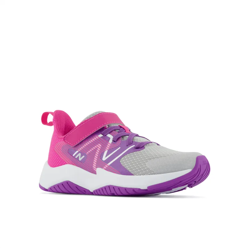 New Balance Youth Girls Rave Run V2 Bungee Lace with Top Strap - YTRAVGP2