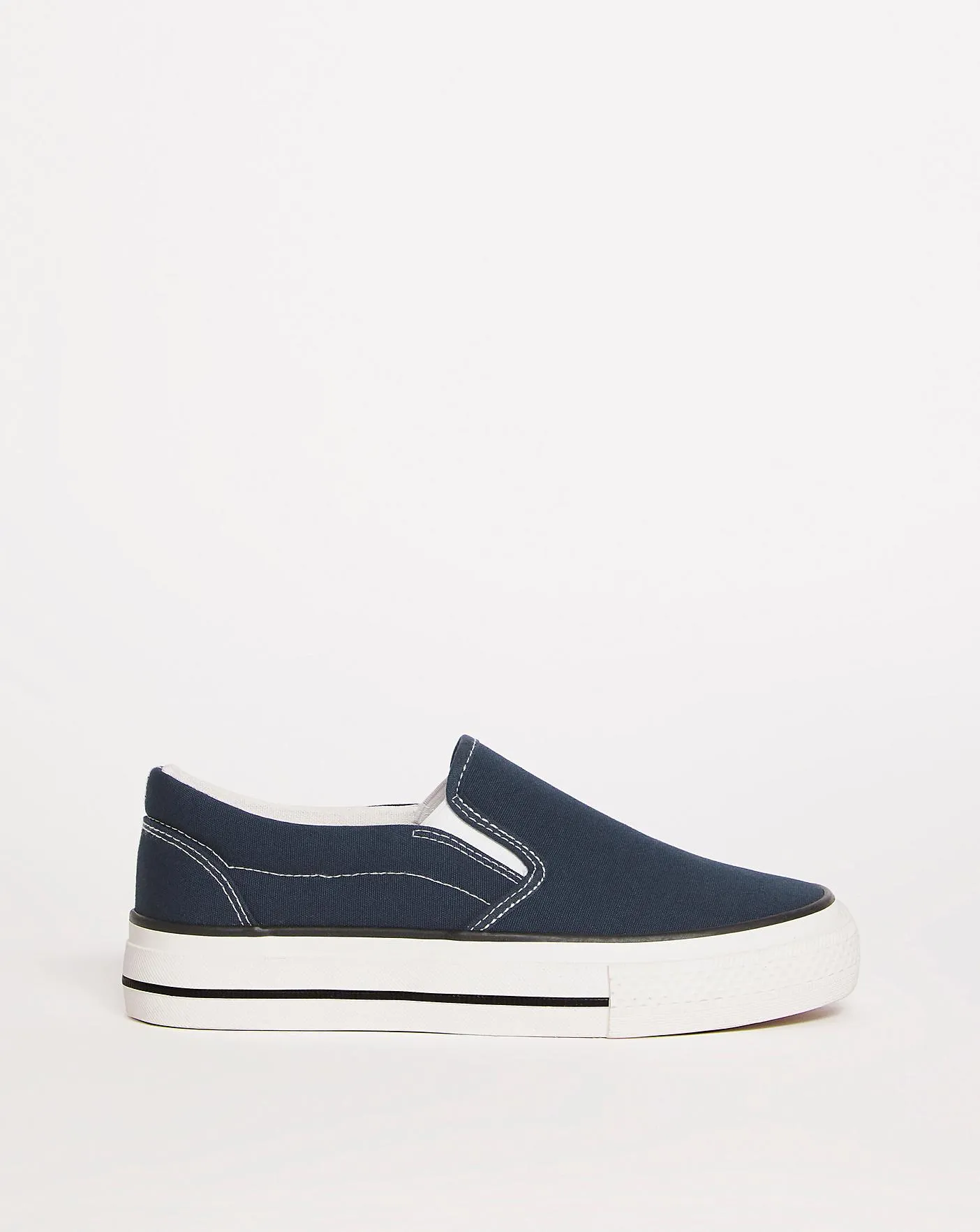 Nielson Slip On Chunky Sole Trainers Wide E Fit