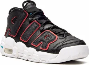 Nike Kids Air More Uptempo Black Fusion Red sneakers