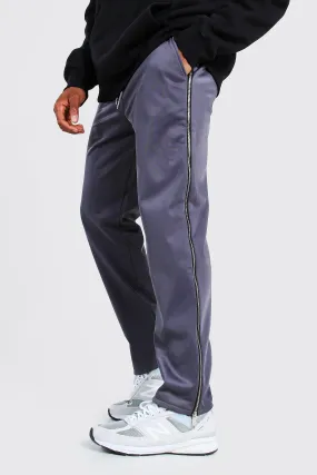 Official Man Wide Leg Tricot Zip Joggers